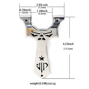 Light Gray Factory Hot Sale Slingshot Hunting Stainless Steel Sling shot Good quality