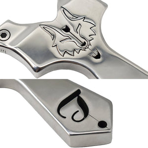 Dark Gray Piaoyu Wolf King Stainless Steel Slingshot Outdoor Shooting Slingshot Hunting Accessories Sling shot