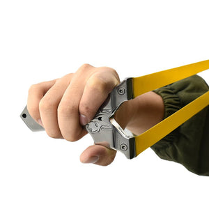 Dark Khaki Piaoyu Wolf King Stainless Steel Slingshot Outdoor Shooting Slingshot Hunting Accessories Sling shot